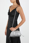 תמונת כל הלוק של The Mini Pouch Bubble Bag in Silver